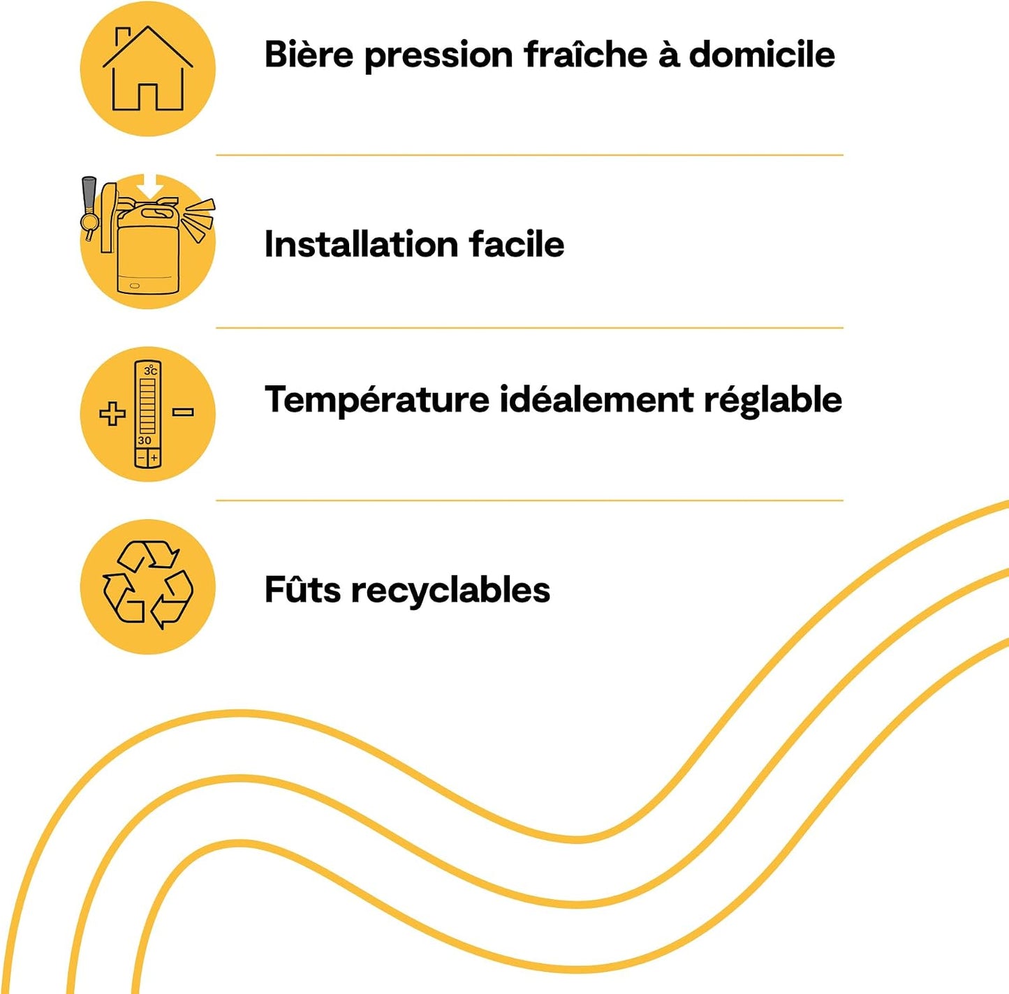 – Pack Tireuse À Bière + 1 Fût Leffe Blonde 6L – Machine Pression À Domicile – Refroidissement À 3°C – 30 Jours Fraîcheur – Écran LED Température – Idée Cadeau Amateur Bière