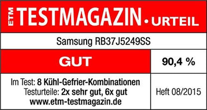 RB37J5249SSEF Réfrigérateur/Congélateur/A+++ / 201 Cm De Hauteur/Acier Inoxydable / 173 Kwh an / 267 L Réfrigérateur/Congélateur 98 L/Twin Cooling / 2 Circuits De Refroidissement