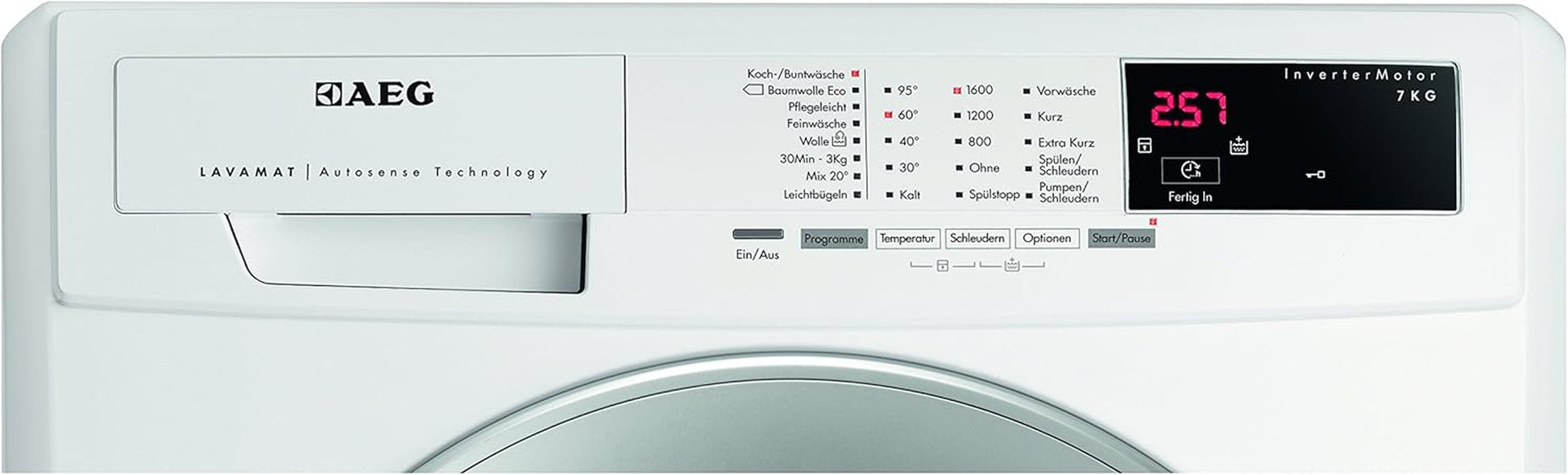 Machine À Laver  Lavamat L69670Vfl FL/A + + +/171 Kwh/An/1600 Tr/Min, 7 Kg/9499 L/An/Aquac Eurocontrol/Porte Argenté/Blanc
