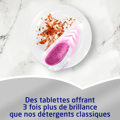- Pastilles Lave-Vaisselle Tout En 1 Expert plus - 60 Tablettes - Brillance - Nettoyage En Profondeur - 3X plus Brillant Que Les Détergents Classiques