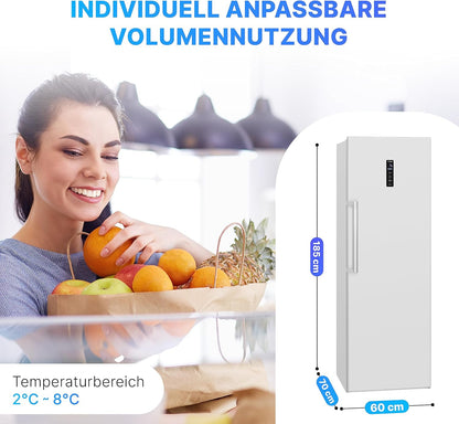 Bomann, Réfrigérateur Pour Compartiment Complet 355, Système Multiairflow : Circulation De L'Air Optimale Et Refroidissement Uniforme, VS7329, Blanc