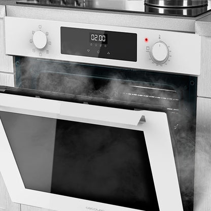 Four Intégrable 60 Cm Bolero Hexa M226000 Verre Blanc A. 2800 W, 72 L, 7 Fonctions, Mode Grill, Fan Assisted Grill, Mode Convection, Defrost, Steam Base X2, Steam Easyclean, Steam Assist