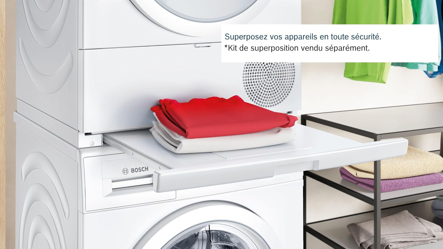 Bosch WQG1420DFR Série 6 - Sèche-Linge, Autodry | Blanc, 9 Kg, Pompe À Chaleur, Anti-Froissage, Option Demi-Charge, Séchage Rapide 40 Minutes
