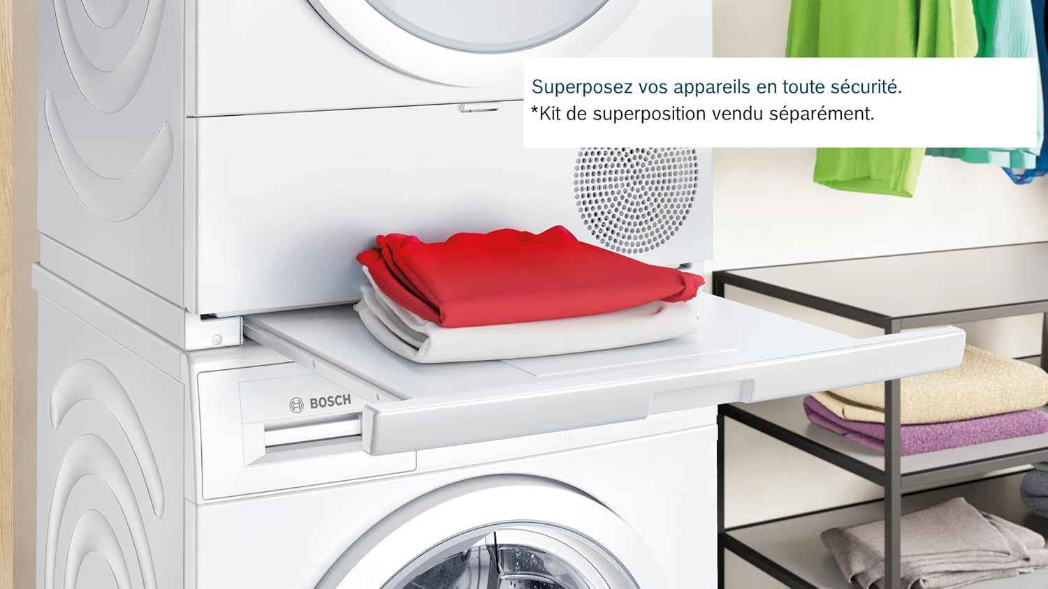 Bosch WTH8300DFR Série 4 - Sèche-Linge, Écran LED, Filtre Easyclean | Blanc, 8 Kg, Pompe À Chaleur, Autodry, Séchage Rapide 40 Minutes
