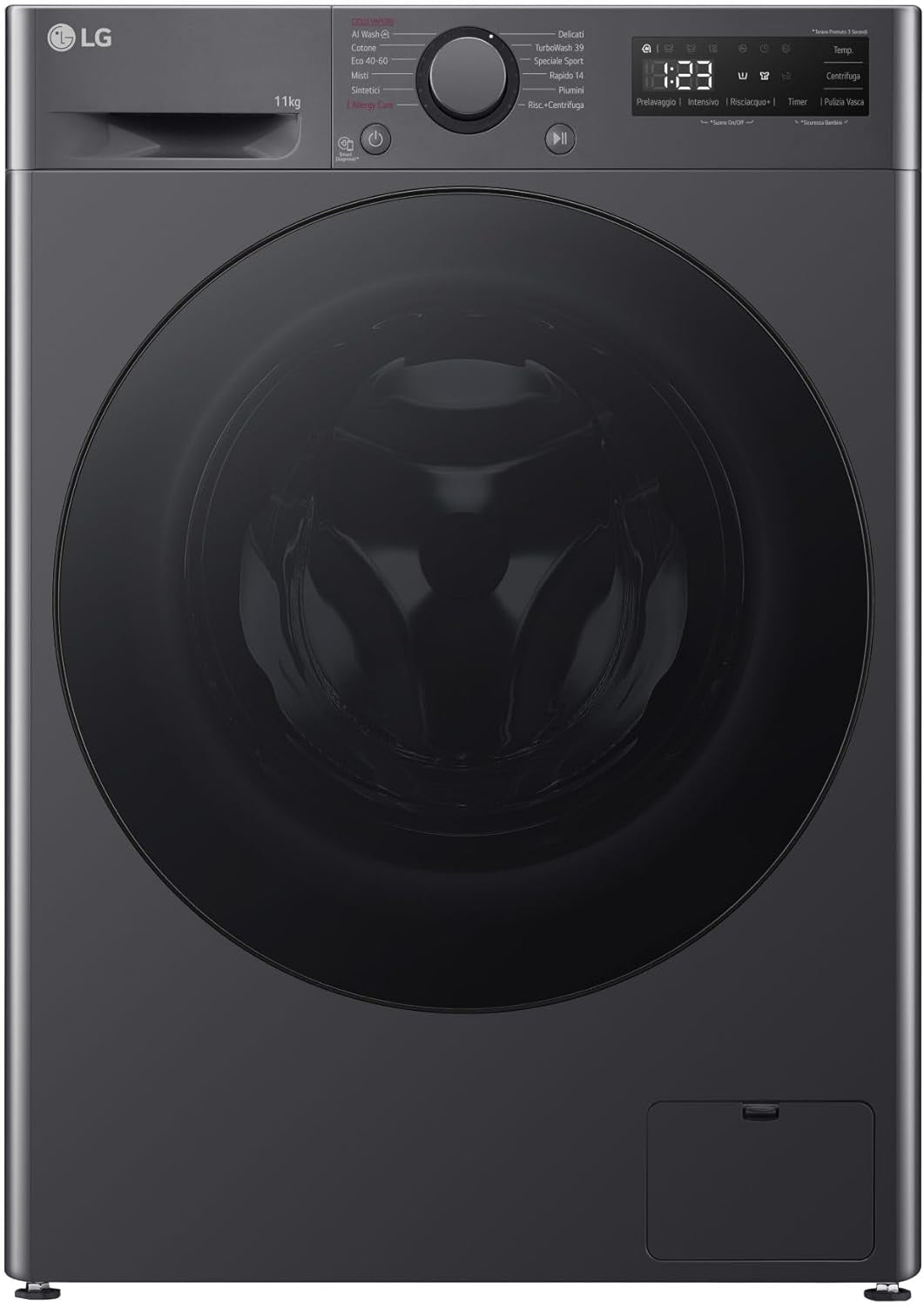F4R5011TSM Machine À Laver CF 11 Kg 1400 G A-10 % INV VAP Turbo Wash N