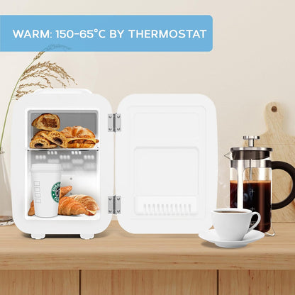 MONCOOK Mini Réfrigérateur - Mini Réfrigérateurs Portables Pour Soins De La Peau, Boissons - Refroidisseur Et Réchauffeur Thermoélectriques