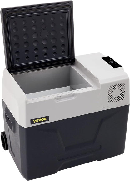 Mini Réfrigérateur Portable Pour Voiture 40L, Avec Écran LCD Numérique, 220 V Mini Réfrigérateur Congélateur, Congélateur Pour Réfrigérateur Portable De -20 À 20 Degrés C