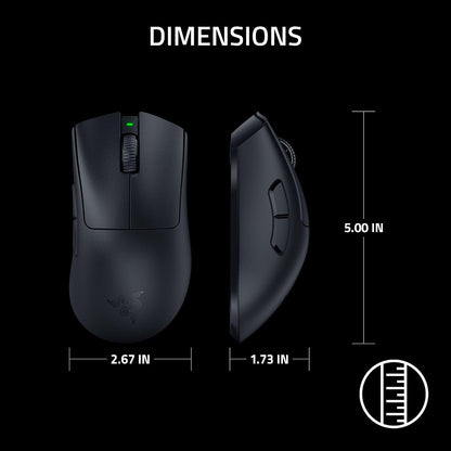 Razer Deathadder V3 Pro - Souris Esports Ergonomique Sans Fil Légère (Design Léger 63G, Capteur Optique Focus Pro 30K, Commutateurs De Souris Gen-3, Sans Fil Hyperspeed) Noir