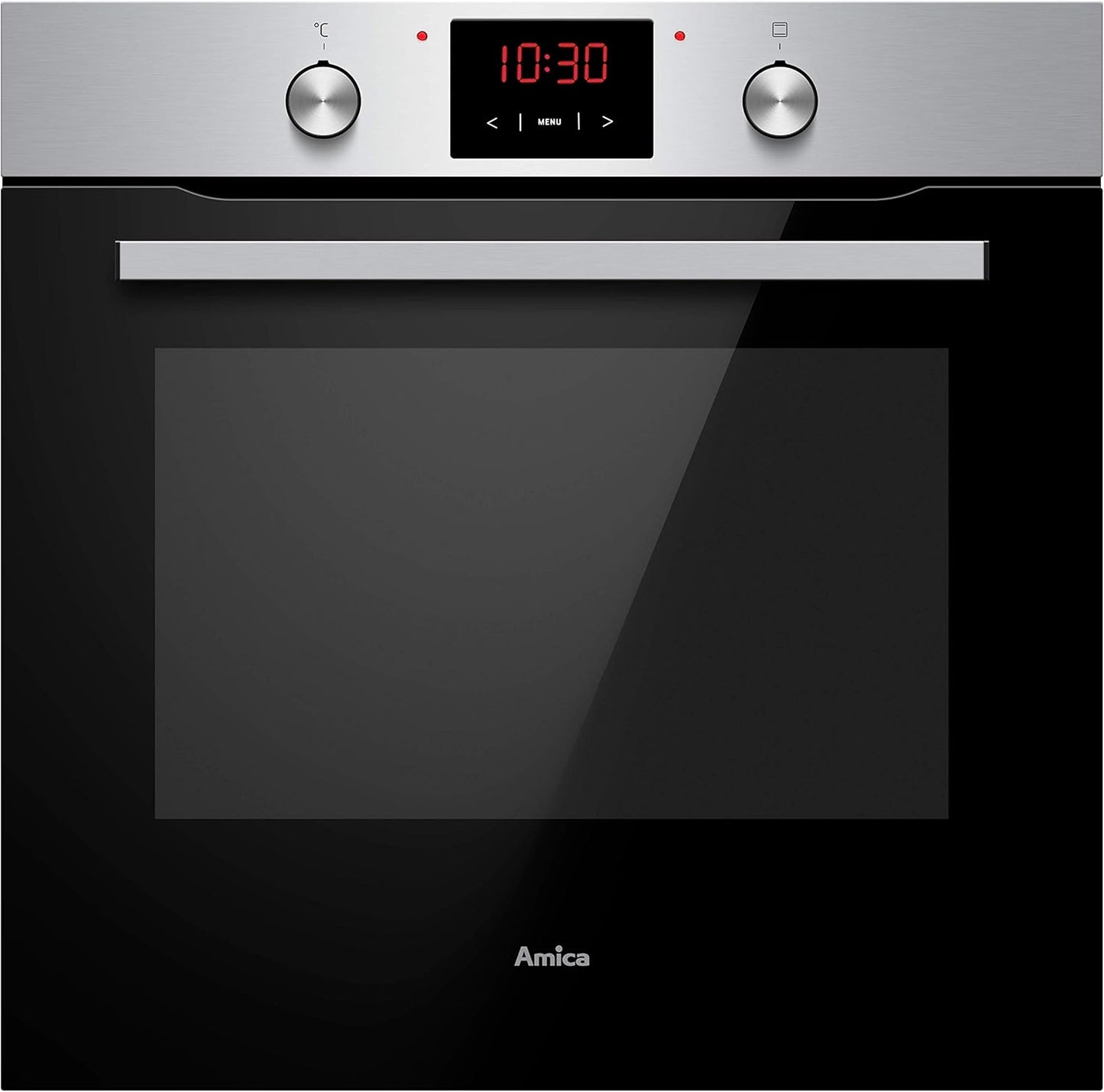 Amica ABE 9430 E Four Encastrable Avec Chaleur Tournante/Acier Inoxydable/Minuteur/Chambre De Cuisson Xxl/Nettoyage À La Vapeur D'Eau