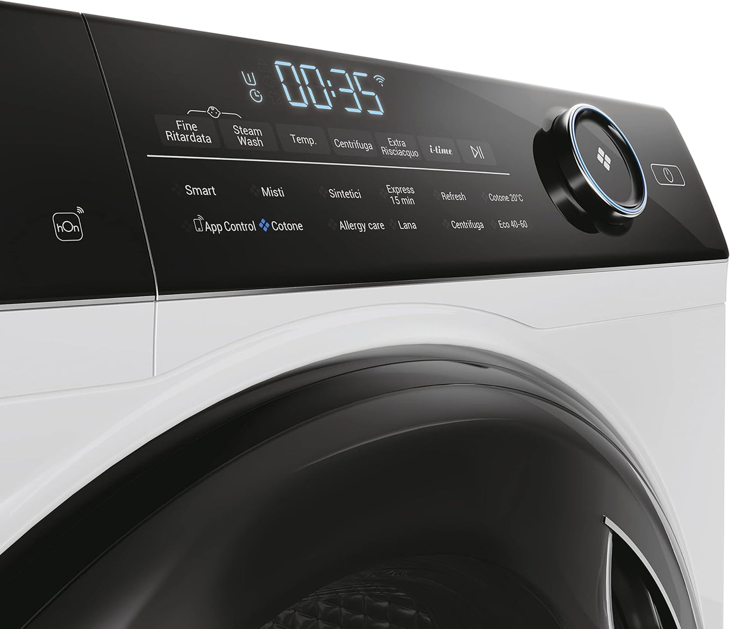 HW90-B14959 Série I-Pro 5, Machine À Laver Wi-Fi, 9 Kg À Charge Avant, 1400 Tours, Technologie Micro Vapeur Refresh, Traitement Antibactérien, Sans Installation, 60 X 50 X 85 Cm, Classe A