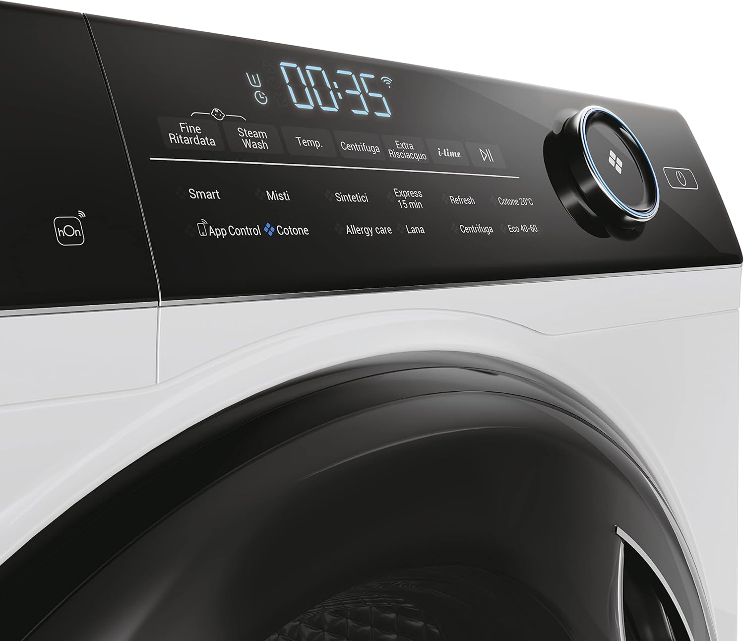 HW100-B14959 Série I-Pro 5, Lave-Linge Wi-Fi 10 Kg À Chargement Frontal, 1400 Tours, Technologie Micro Vapeur Refresh, Traitement Antibactérien, Sans Installation, 60 X 50 X 85 Cm, Classe A