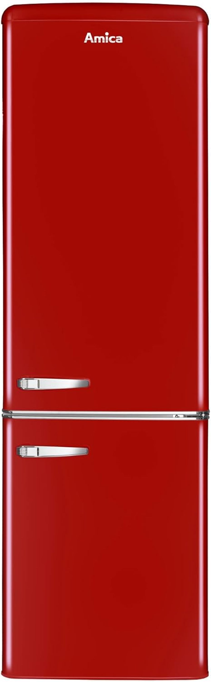Amica KGCR 387100 R Réfrigérateur-Congélateur Autoportante 244 L Rouge