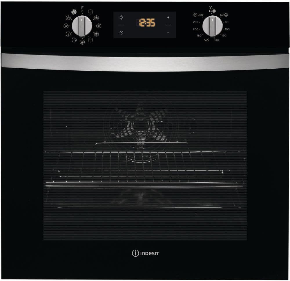 Indesit IFW 4844 H BL Four 2200 W, Métal, Noir