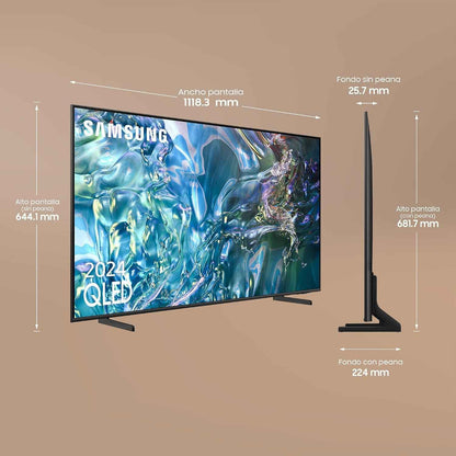 TV QLED 4K 2024 50Q60D Smart TV De 50" Avec plus D'1 Milliard De Couleurs, Couleurs Certifiées, Le Meilleur Smart TV Et Contrôlez Votre Maison Avec Smartthings