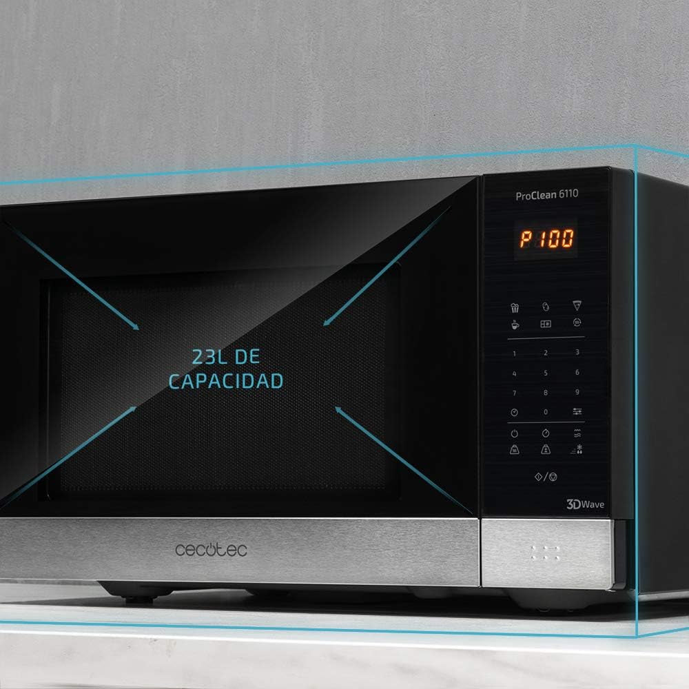 Proclean 6110 Comptoir Micro-Ondes Grill 23 L 800 W Acier Inoxydable