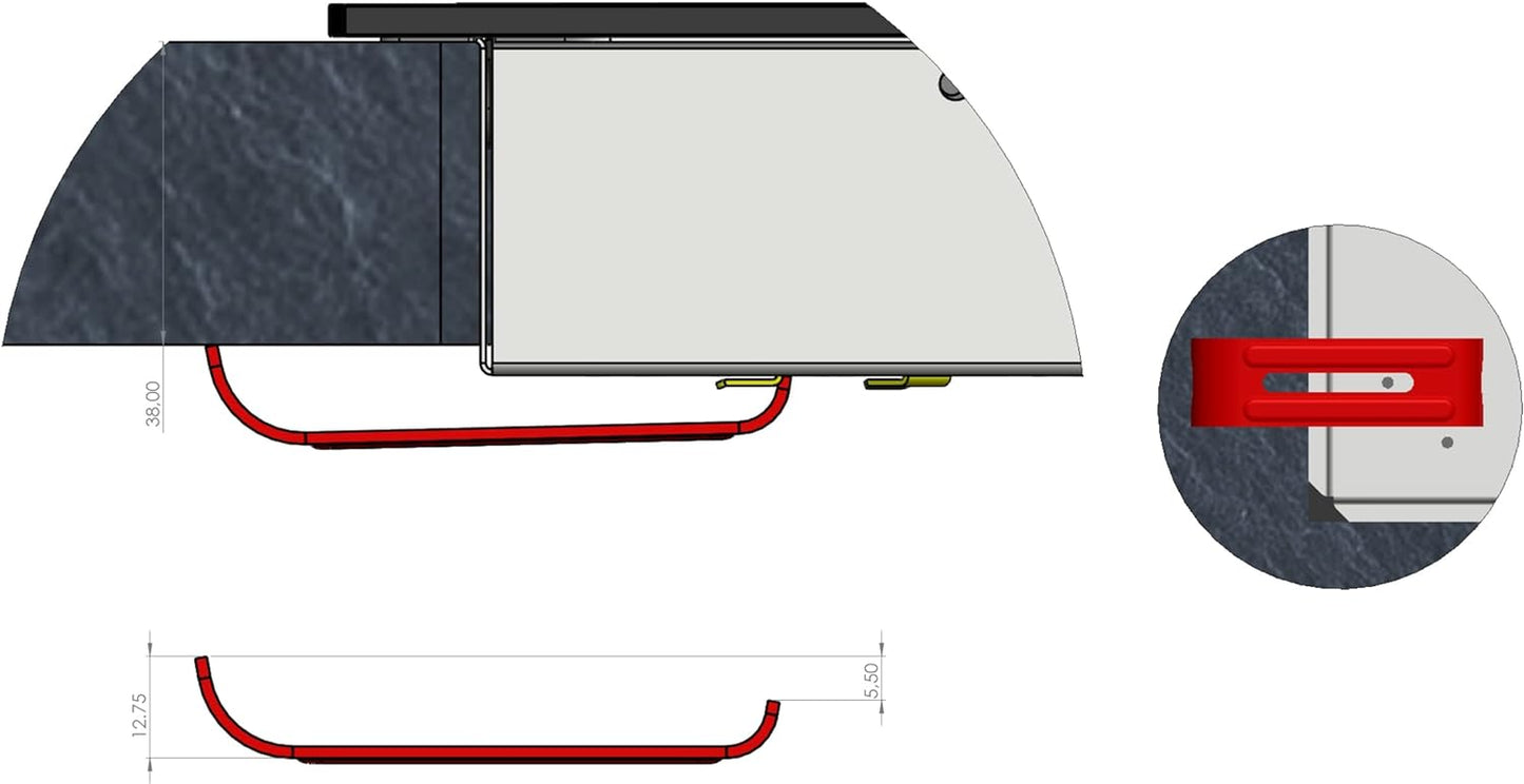 Respekta Set Cuisinière Four Et Plaque De Cuisson/Four Encastrable De 66 L Avec Plaque Vitrocéramique/Classe D'Efficacité Énergétique a / HS2000-33/2 Pièces