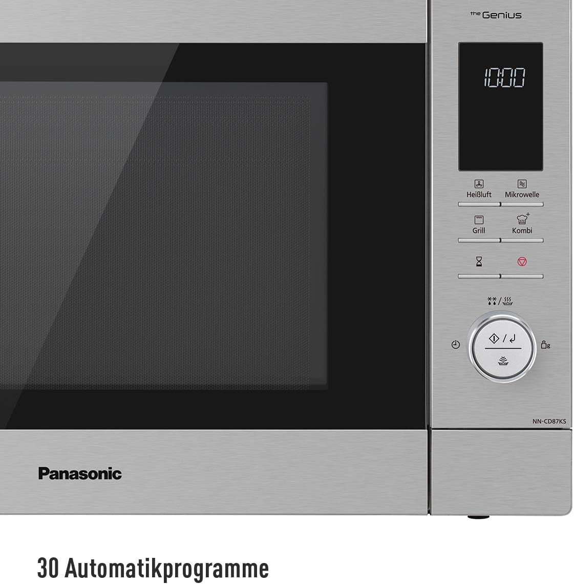NN-CD87KSGTG Micro-Ondes Combiné Et Gril, Version Allemande, Mode D'Emploi Et Touches En Allemand Argenté