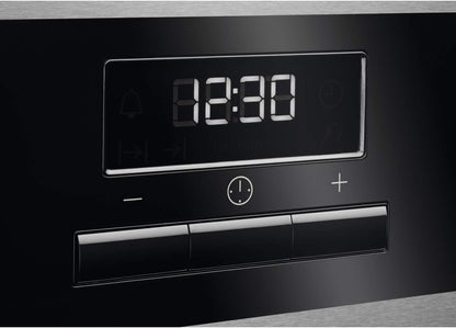 BEE435111M Four Électrique Multifonction, Intégrable, Nettoyage Aquaclean, 9 Fonctions, Cuisson Multi-Niveaux, Écran LCD Tactile, Ventilateur XXL, Capacité 72 L, Inox, Classe A+