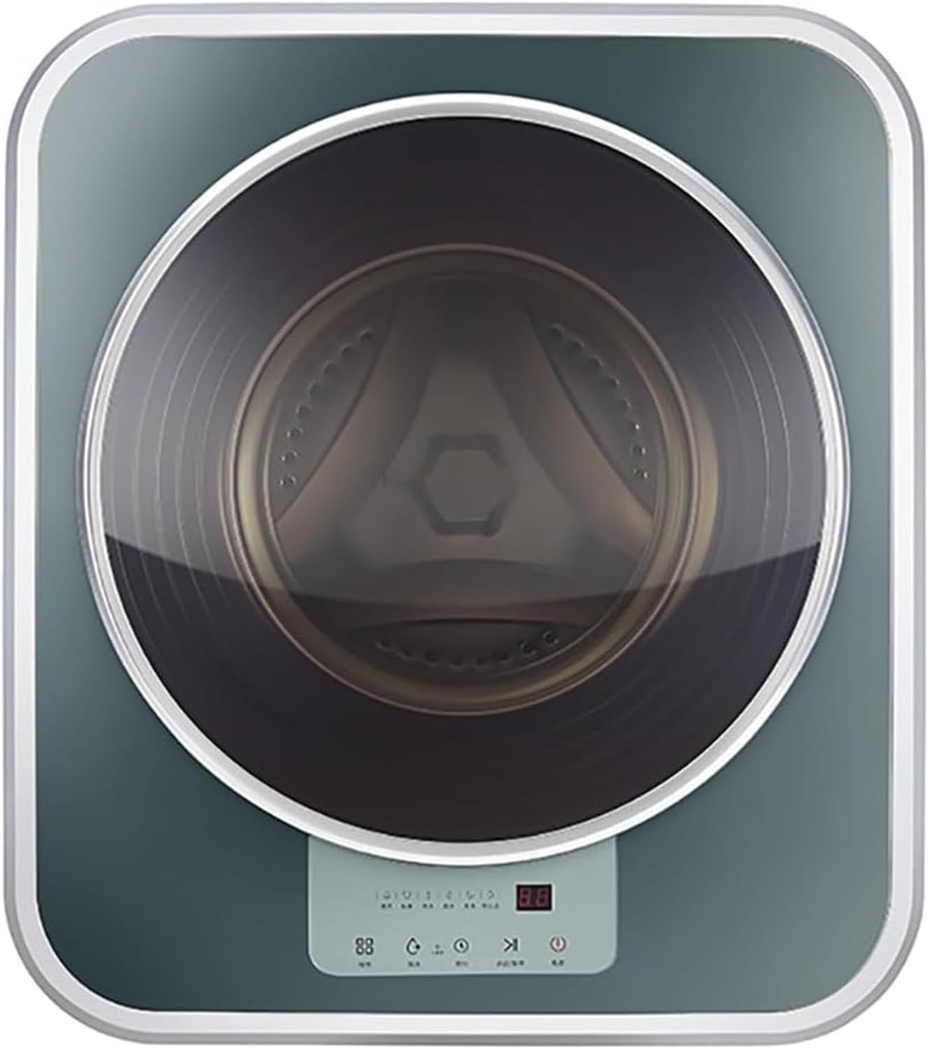 GEJLELDS Mini Machine À Laver, Machine À Laver Murale Automatique Et Sèche-Linge, Petit Lave-Linge Domestique Compact Portable De 3 Kg, Lavage Autoportant Facile À Utiliser Peu Encombrant,A
