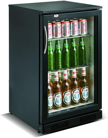 Arrière-Bar Réfrigéré 98 L - Combisteel - R600Agepoedercoat Staal1 Portevitrée/Battante