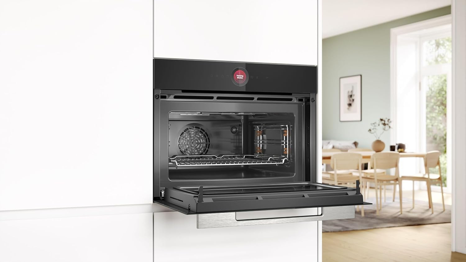 Four Combiné Micro-Ondes Encastrable Softclose -  SER8 CMG7241B1 Noir - Vol Four 45L - 16 Modes Cuissons - 455 X 594 X 548