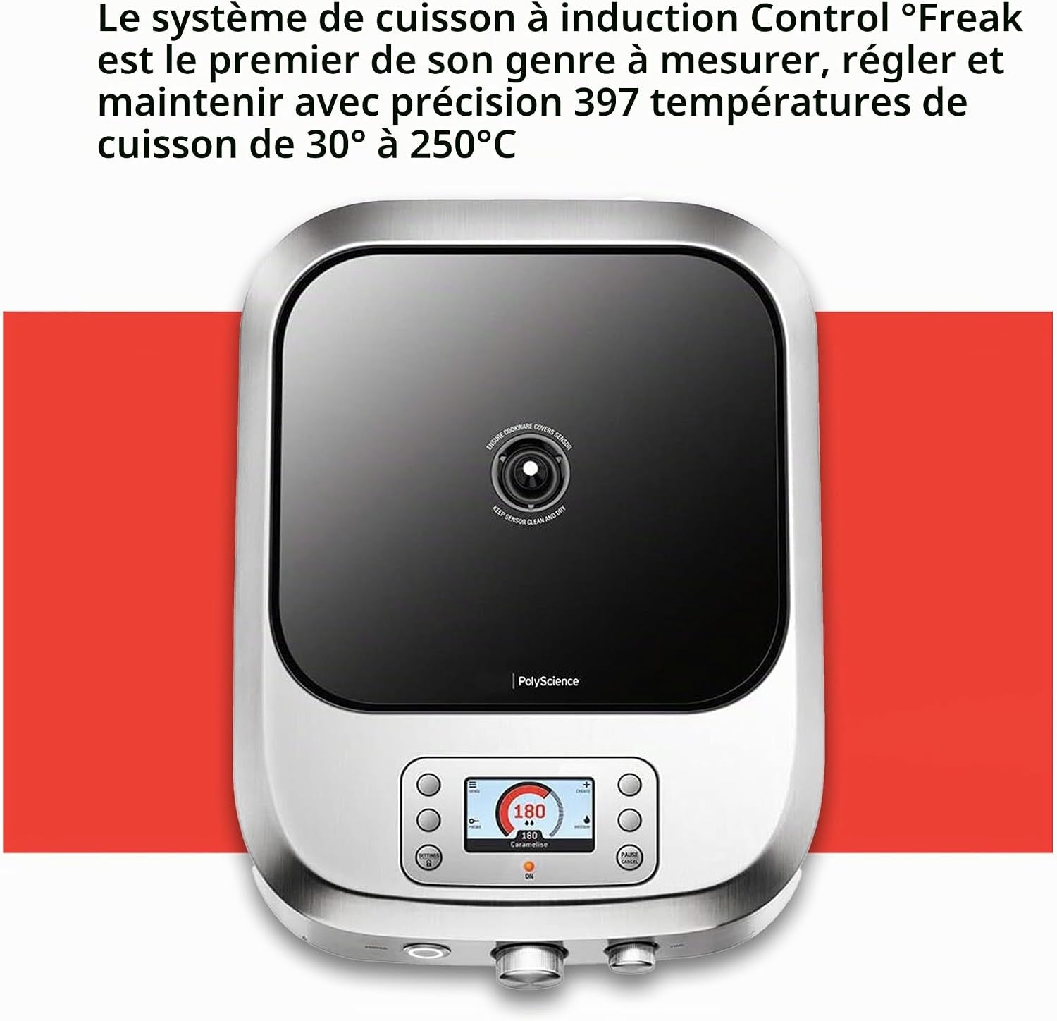the Control Freak Plaque De Cuisson À Induction, 2400 W, En Acier Inoxydable