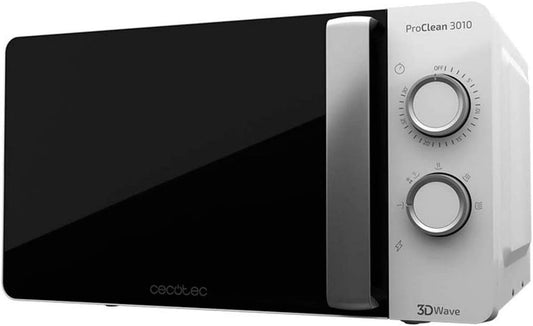 Micro-Ondes Proclean 3010. Capacité De 20 L, Revêtement Ready2Clean, 700 W De Puissance, 6 Niveaux De Fonctionnement, Minuterie 30 Minutes, Mode Décongeler, Finition En Blanc.