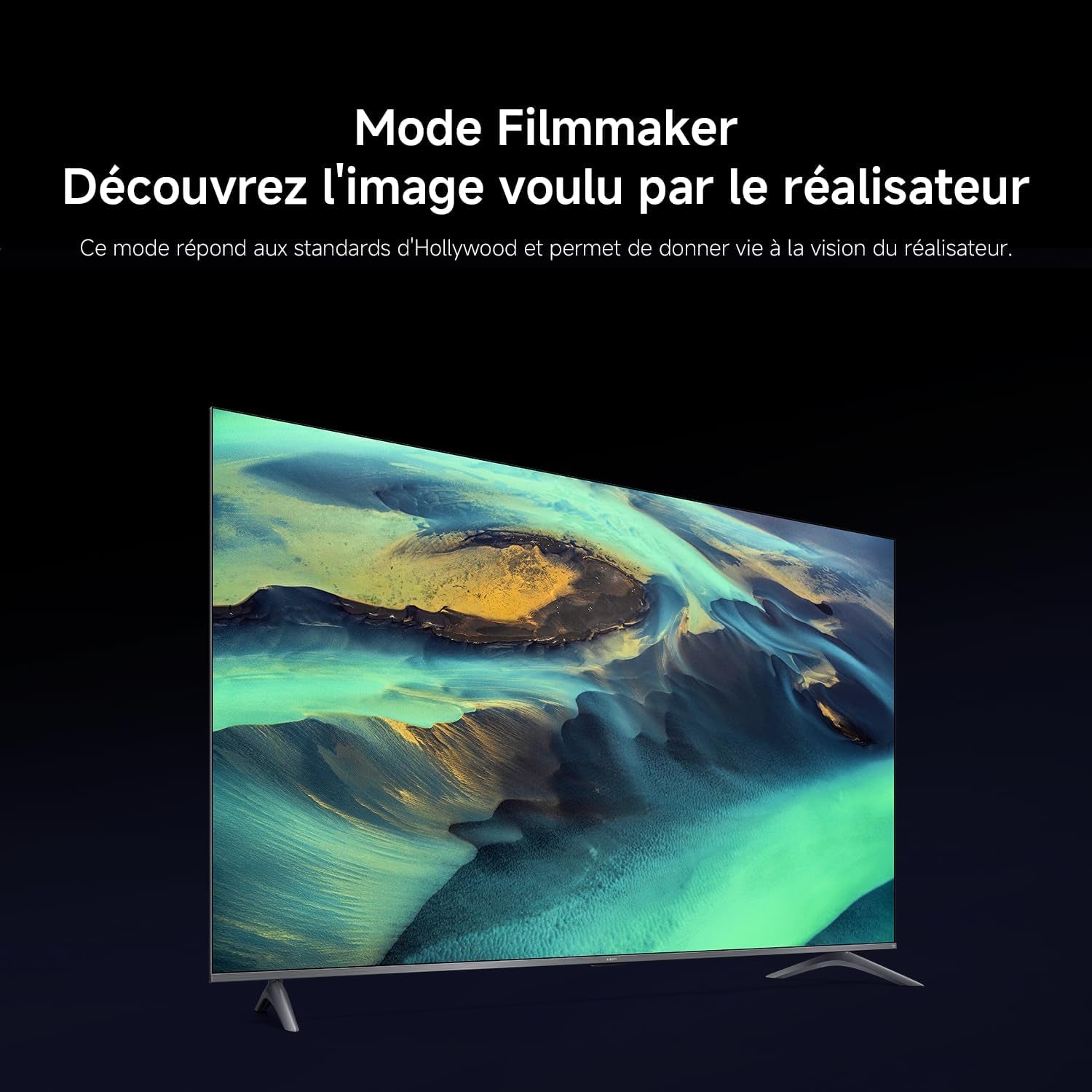 XIAOMI TV F Pro 50, 127 Cm (50 Pouces), 4K UHD QLED, Smart TV, Fire OS8, Contrôle Vocal Alexa, HDR10, 60Hz Avec 120Hz Game Boost Mode, MEMC, 2Go+32Go, Compatible Avec Apple Airplay