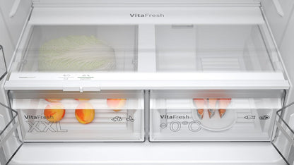 KFN96VPEA - Série 4 Réfrigérateur Multi-Portes Congélateur En Bas - 605 L - 183 X 91 (H X L) - Inox anti Trace De Doigts