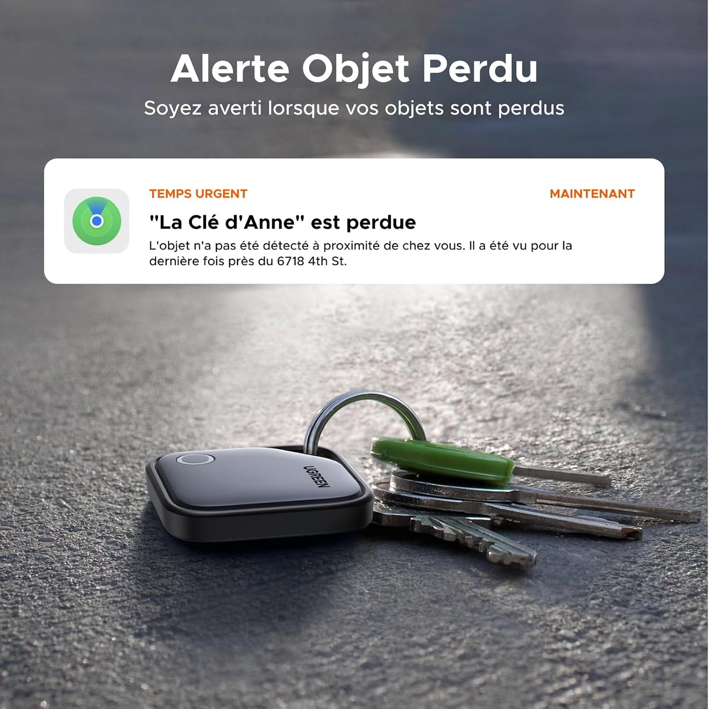 Finetrack Finder Tag Traceur Ios Uniquement Lot De 4 | 2 Ans Batterie, Localisateur D'Objets Bluetooth, Pour Clés Valises Portefeuilles Wallet Bagages Sacs