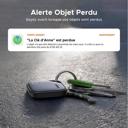 Finetrack Finder Tag Traceur Ios Uniquement Lot De 4 | 2 Ans Batterie, Localisateur D'Objets Bluetooth, Pour Clés Valises Portefeuilles Wallet Bagages Sacs