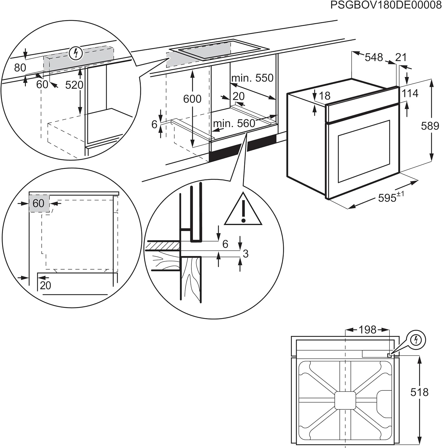 - FORNO PIRO EOF4P46X A+ 72L INOX