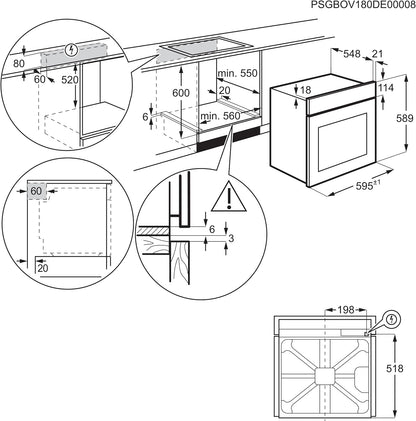 - FORNO PIRO EOF4P46X A+ 72L INOX