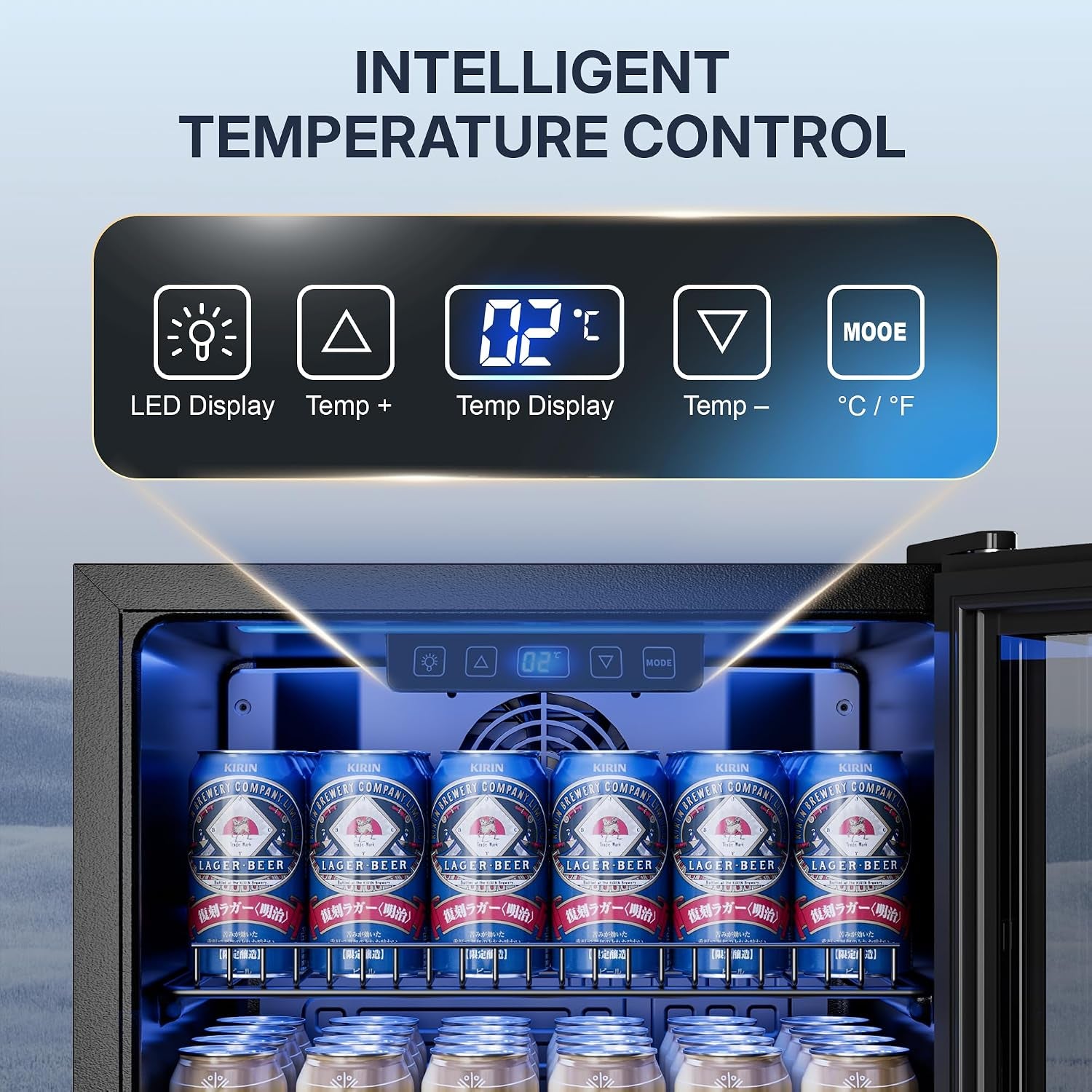 Réfrigérateur À Boissons 90 L Avec Porte Vitrée, Mini Frigo Pour 128 Canettes, Étagères Réglables Pour Bière, Vin Et Soda, Idéal Pour Maison, Bar, Bureau Ou Appartement