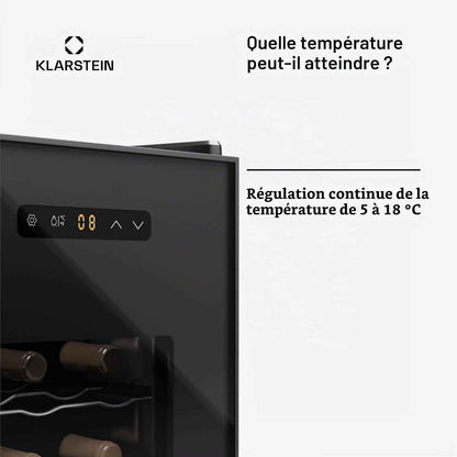 Cave À Vin Autonome 1 Zone, Petit Réfrigérateur À Boissons, Petite Cave À Vin, Petite À Avec Porte Vitrée, Réfrigérateur À Boissons Intérieur/Extérieur, À 12 Bouteilles