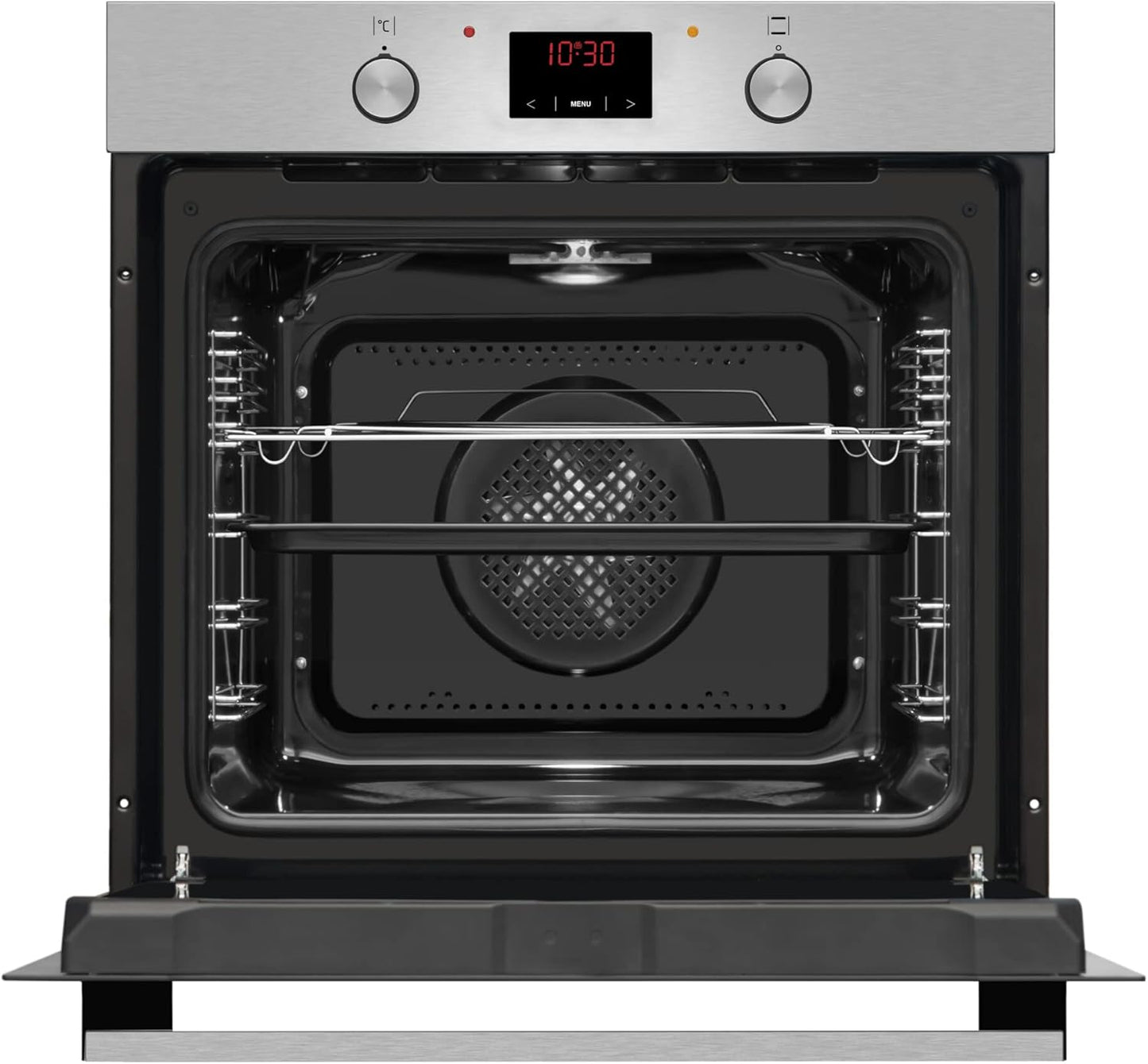 Amica ABE 9430 E Four Encastrable Avec Chaleur Tournante/Acier Inoxydable/Minuteur/Chambre De Cuisson Xxl/Nettoyage À La Vapeur D'Eau