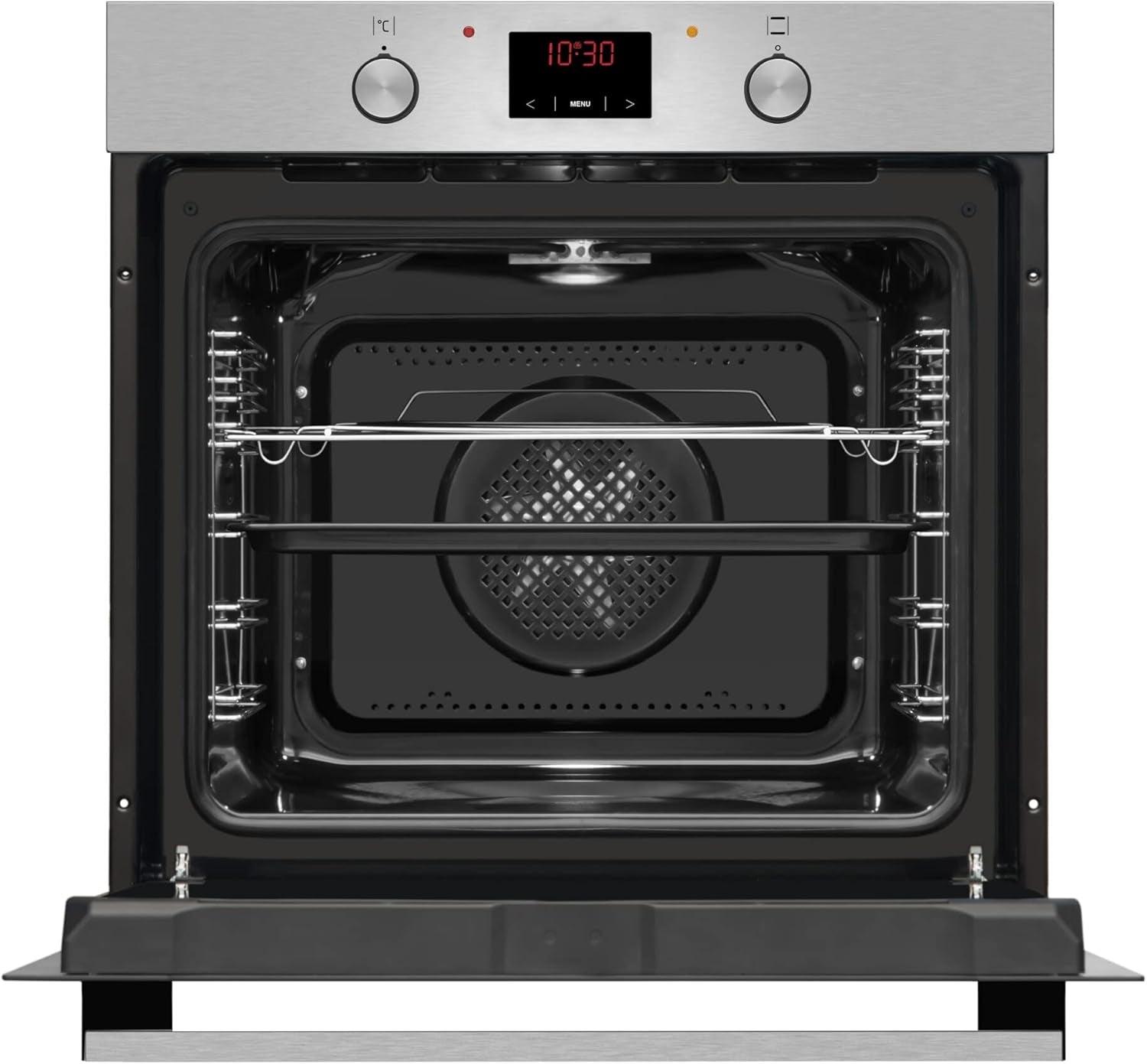 Amica ABE 9430 E Four Encastrable Avec Chaleur Tournante/Acier Inoxydable/Minuteur/Chambre De Cuisson Xxl/Nettoyage À La Vapeur D'Eau