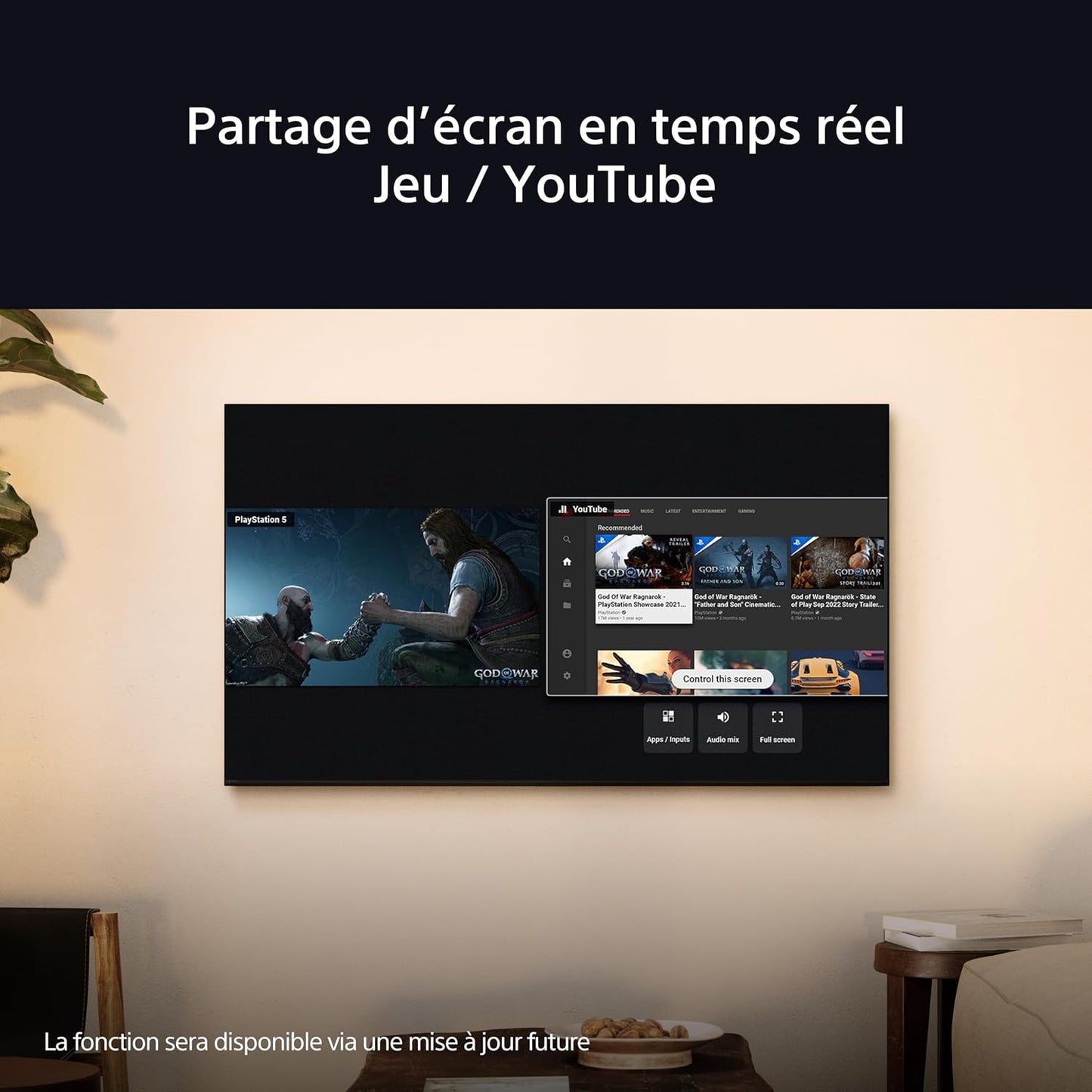 Sony BRAVIA 8 OLED 55 Pouces 4K HDR Google Smart TV |Fonctions Gaming Playstation 5, IMAX Enhanced, Dolby Vision Atmos, Chromecast, Apple Airplay, 120Hz K-55XR83