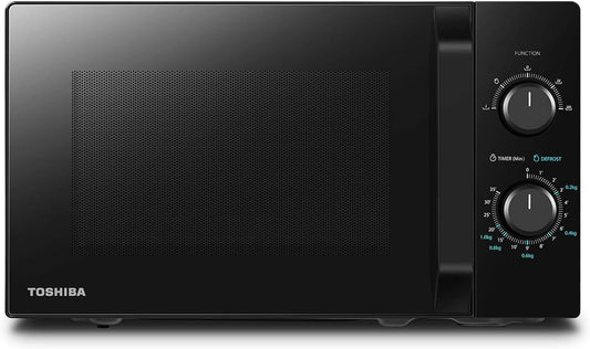 Micro-Ondes 20L MW2-MM20P(BK), Micro-Ondes Sur Pied, 800W, 5 Niveaux De Puissance, Avec Décongélation Facile, Éclairage LED À L'Intérieur, Noir