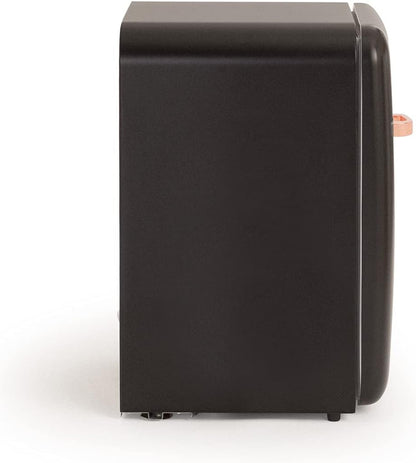 / RETRO FRIDGE 83.5 ROSE Gold/Réfrigérateur Noir Avec Poignée or Rose/Pratique Et Fonctionnel, Matériaux Résistants