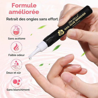 Colle Forte Pour Faux Ongles 15 Ml, 2 PCS Colle Ongle À Séchage Rapide, Sans Lampe UV, Kit Adhésif Pour Extension Acrylique Et DIY