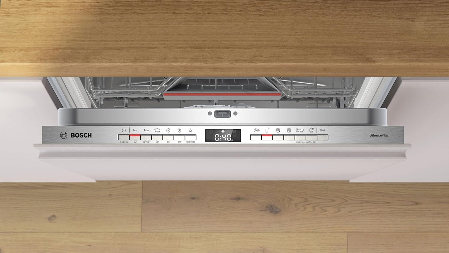 SMH4ECX10E - Série 4 - Lave-Vaisselle Tout Encastrable 60Cm - 14 Couverts - Silence plus 42 Db - Porte À Glissières