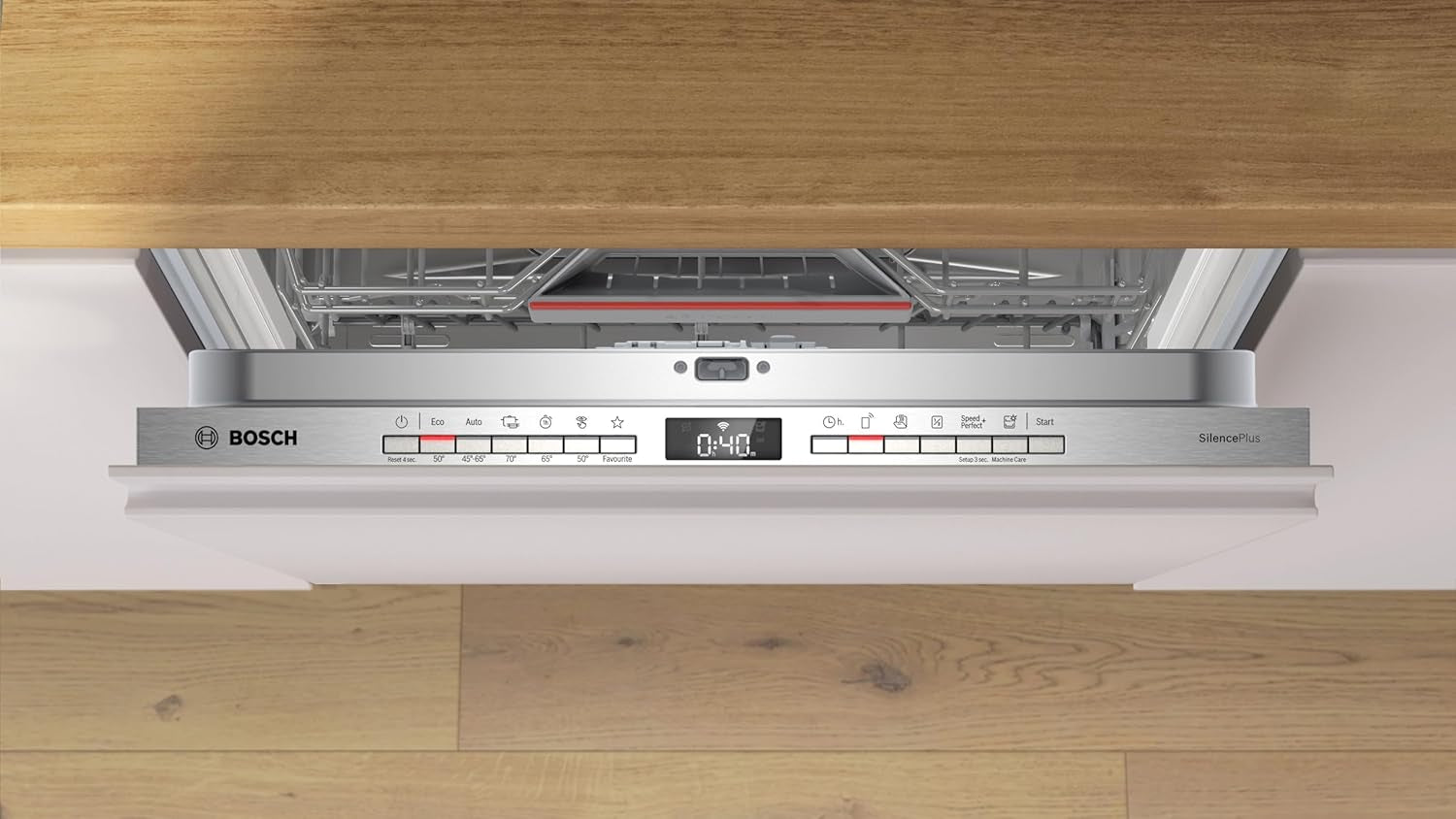 SMH4ECX10E - Série 4 - Lave-Vaisselle Tout Encastrable 60Cm - 14 Couverts - Silence plus 42 Db - Porte À Glissières