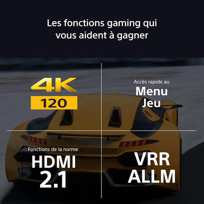 Sony BRAVIA 8 OLED 55 Pouces 4K HDR Google Smart TV |Fonctions Gaming Playstation 5, IMAX Enhanced, Dolby Vision Atmos, Chromecast, Apple Airplay, 120Hz K-55XR83