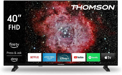 TV 40 Pouces (100 Cm) FHD Smart Fire TV, Commande Vocale Alexa, Triple Tuner (DVB-T/T2/C/S/S2), Dolby Audio, DTS Virtual:X, HDR10, Airplay, Wifi, Bluetooth, HDMI- 40FF2S34