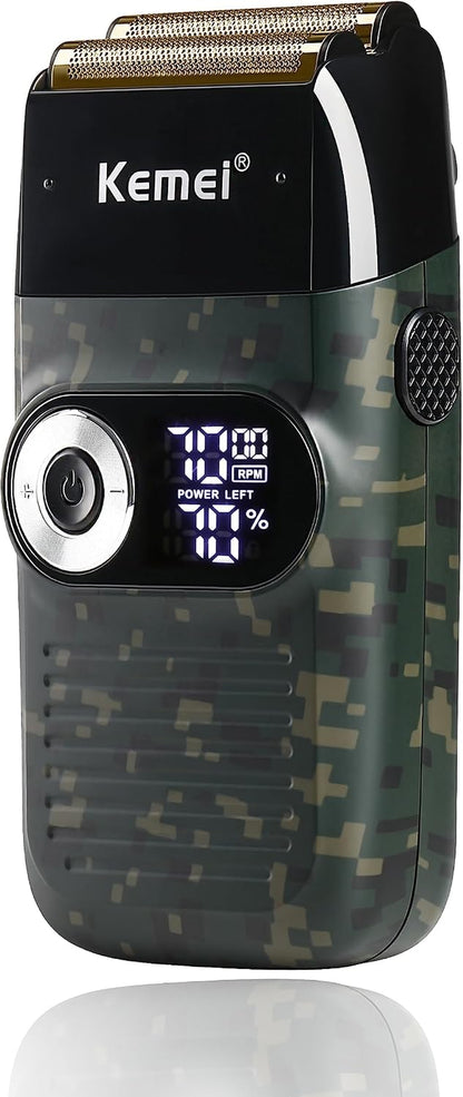 2027 Rasoir À Grille Pour Homme Sans Fil, Affichage LED, Tête Chauve | Rasoir Électrique Pour Tête Chauve Shaver Homme Sans Fil Avec Affichage LED Cadeau Pour La Fête Des Pèr