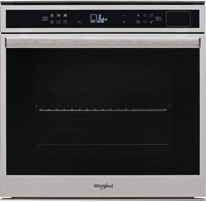 Four Encastrable Pyrolyse Whirlpool W6OS44PS1P - Chaleur Tournante Ou Pulsée / 73 Litres / Classe A+ / Inox / Rails Télescopiques / Injection De Vapeur