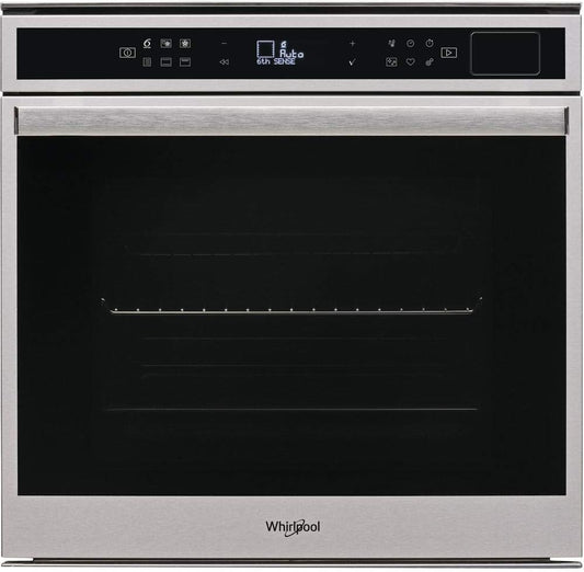 Four Encastrable Pyrolyse Whirlpool W6OS44PS1P - Chaleur Tournante Ou Pulsée / 73 Litres / Classe A+ / Inox / Rails Télescopiques / Injection De Vapeur