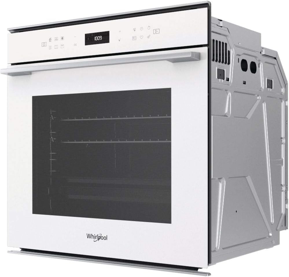 Whirlpool WH Whirpool OM4 4S1 P Four Traditionnel W7 Pyrolytique, Verre Blanc