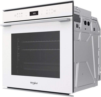 Whirlpool WH Whirpool OM4 4S1 P Four Traditionnel W7 Pyrolytique, Verre Blanc